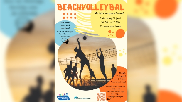 Flyer Beachvolleybal Muiderberg