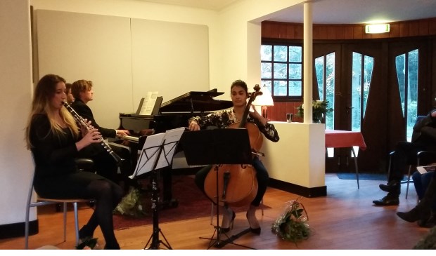 Liefdesdans tussen klarinet, cello en piano in Huize Gaudeamus.