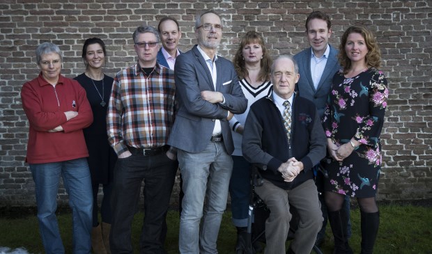 V.l.n.r. Irene Elsevier (8e plaats, Bilthoven), Corina Nagel (6e, Westbroek), Anco de Rooij (3de De Bilt), Martin van der Grift (9e, Bilthoven), Theo Aalbers, Michelle Schuurman, Nico Jansen (11e, Maartensdijk), Cornelis Kronenburg (7e, Maartensdijk), Judith de Waal (4e, Maartensdijk). Diederick van Dalen (5e, Groenekan) en Daniel van Utrecht (10e, Maartensdijk) ontbreken op de foto.