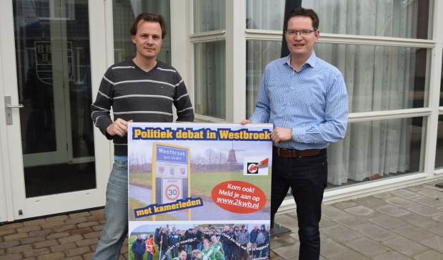 Bas van Atteveldt (l) en Ruth Nagel (r) hopen op een grote opkomst.