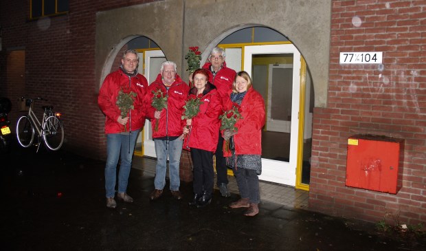 Het wijkteam van de PvdA op bezoek bij Anne Franklaan in Bilthoven.