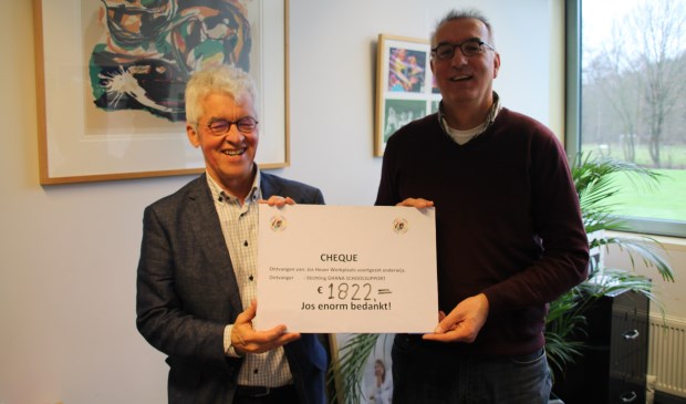 Jos Heuer neemt afscheid van De Werkplaats met een maatschappelijk cadeau.