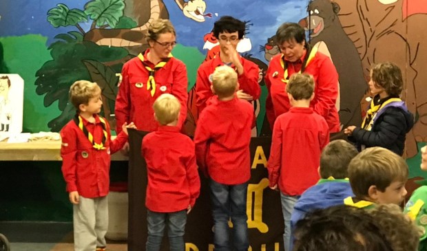 Scouting Ben Labre installeert nieuwe bevers.