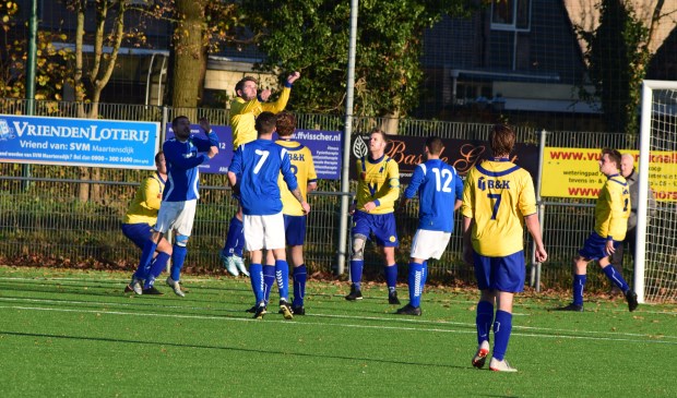 Tegen VVJ werd door SVM het eerste hoogtepunt in de 4de klasse G behaald. (foto Nanne de Vries)