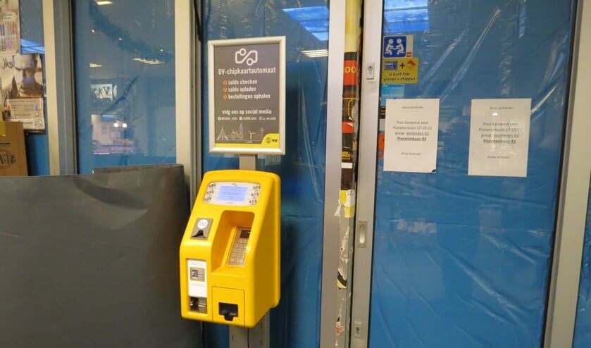 Het OV-laadpunt in Winkelcentrum Planetenbaan dat dreigt te verdwijnen.