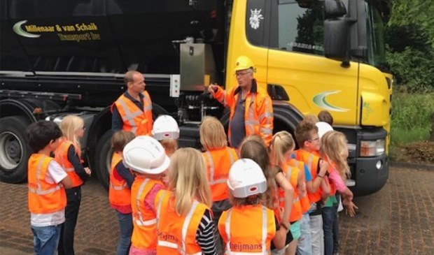Voorafgaand aan de werkzaamheden kregen de kinderen van basisschool de Nijepoort op een interactieve manier informatie over de werkzaamheden aan de A27 en het viaduct vlakbij de school.