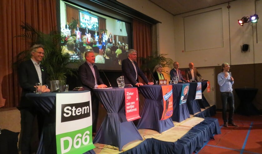 De zes partijen die de hoogste score van de zaal kregen.