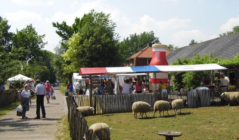 Gezellige drukte bij de Lentemarkt van Zorgboerderij Nieuw Toutenburg.