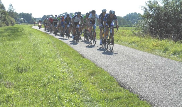 In 2015 in een treintje, op naar de finish.