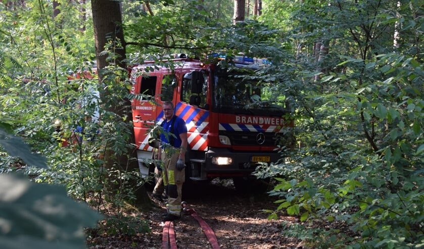 Sommige branden zijn moeilijk te bereiken in het bos.