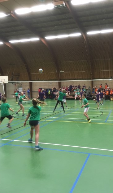 Onderlinge ontmoetingen van groepers acht in der Biltse Sporthal.