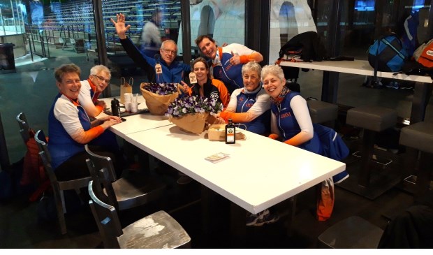 Vrolijke afsluiting van het schaatsseizoen.