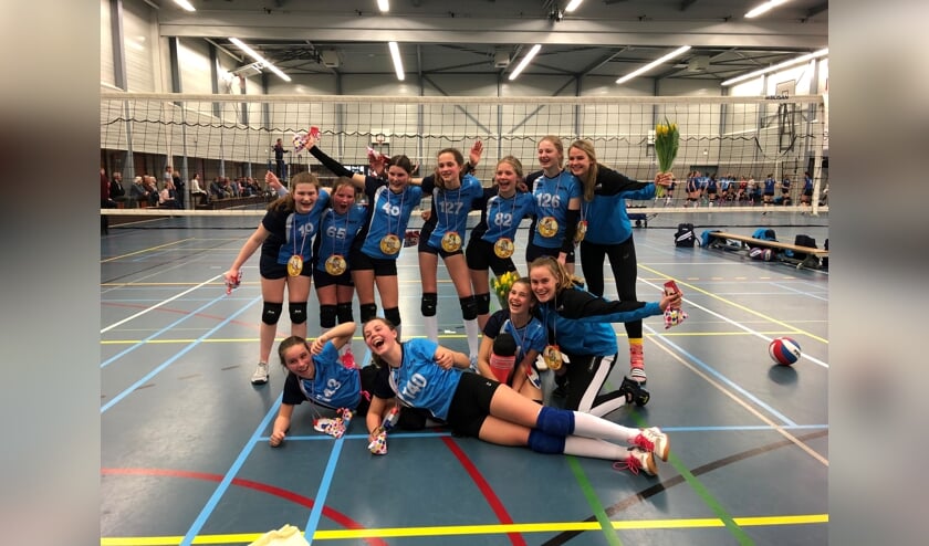 Kampioensvreugde bij de C2 meiden van Irene.