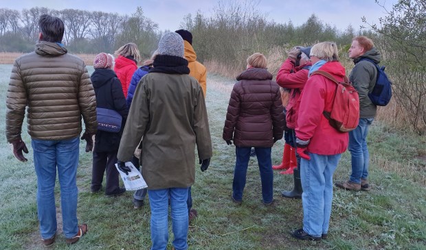 Eén van de groepen vogelaars.
