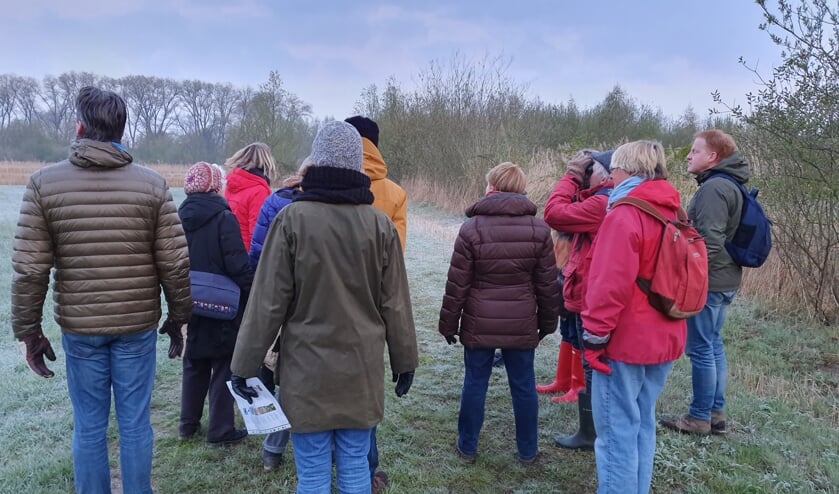 Eén van de groepen vogelaars.