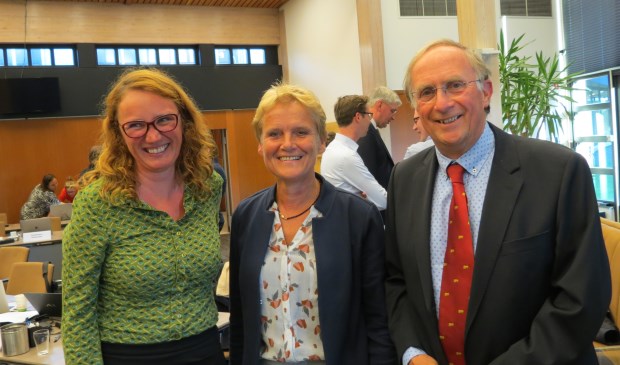 Mutaties in de raad. V.l.n.r. Marijn Peperkamp, Ingrid Oude Lenferink en René Olthof.