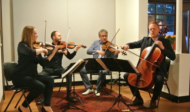 Met hun gloedvolle spel en vlotte presentatie zijn de leden van het Matangi Quartet boegbeelden van een nieuwe generatie klassieke musici. (foto Frans Poot)