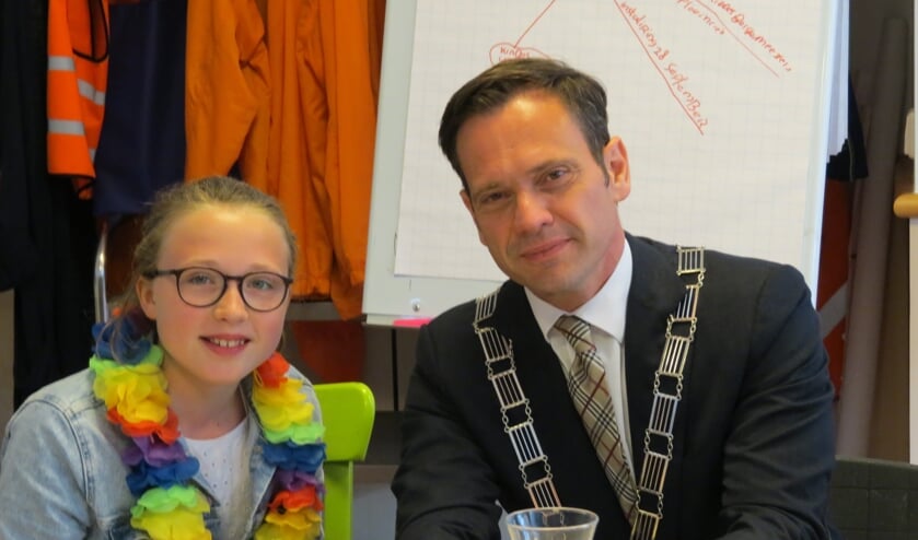 Burgemeester bezoekt Julianaschool