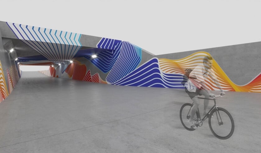 Impressie fietstunnel