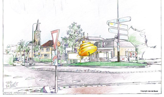 Het ontwerp. (illustratie: Jan de Borst)