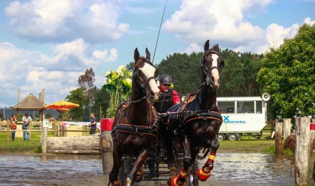 • Ad van Zandwijk op weg naar brons.