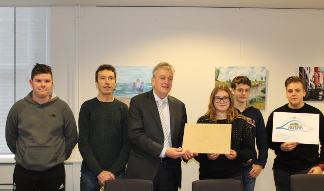 De presentatie op het gemeentehuis.
