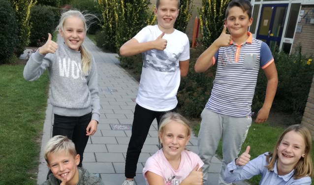 • De kersverse leerlingenraad.