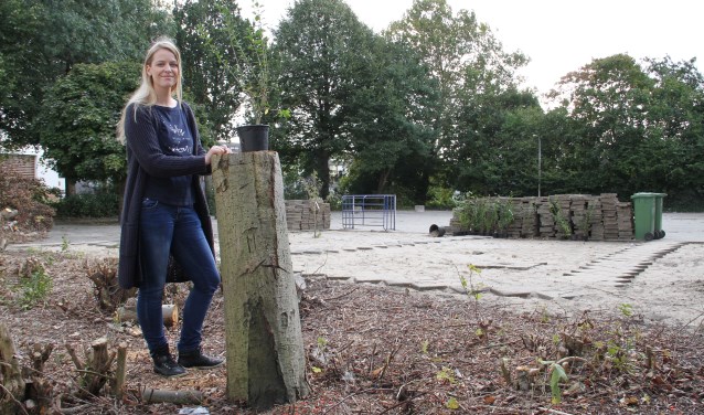 • Angelique gaat een deel van de lessen straks in het educatieve bos geven.