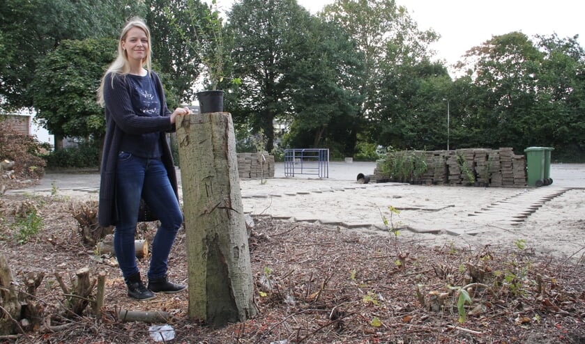 • Angelique gaat een deel van de lessen straks in het educatieve bos geven.