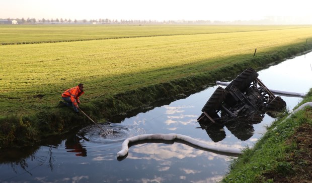 • De bestuurder bleef ongedeerd.