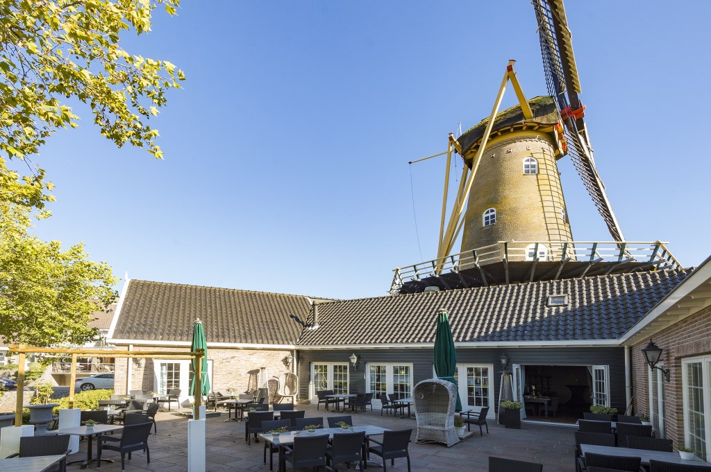 • Het terras van Ross Lovell.