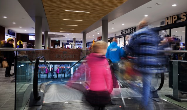 • Het overdekte winkelcentrum in Kerkdriel.