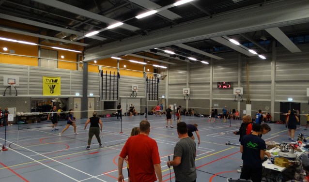 • Het toernooi in volle gang.