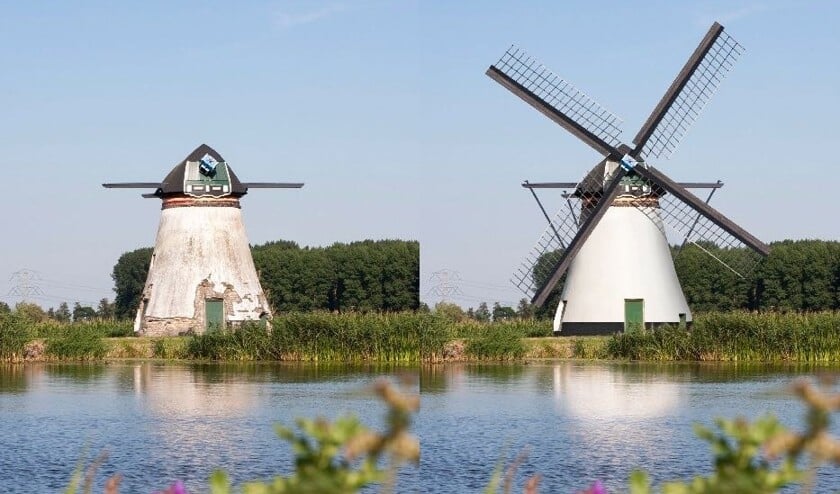 • De molen van Souburgh, zoals die er nu uitziet en zoals die er straks uit zal gaan zien.