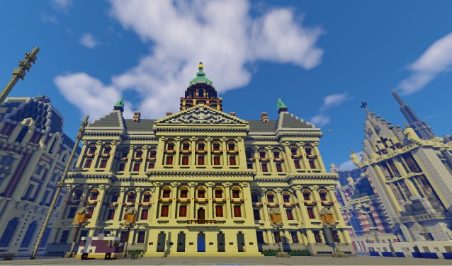 • Paleis op de Dam in Minecraft.