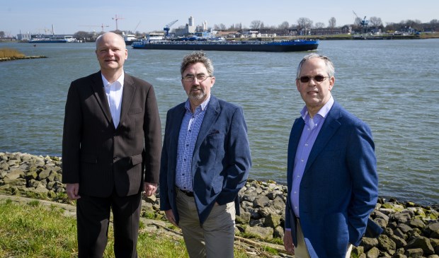 Erik Groeneweg, Ruud Boele en oud-burgemeester Kees de Bruin.