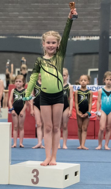 • Isabel Spiering won allround de derde prijs.