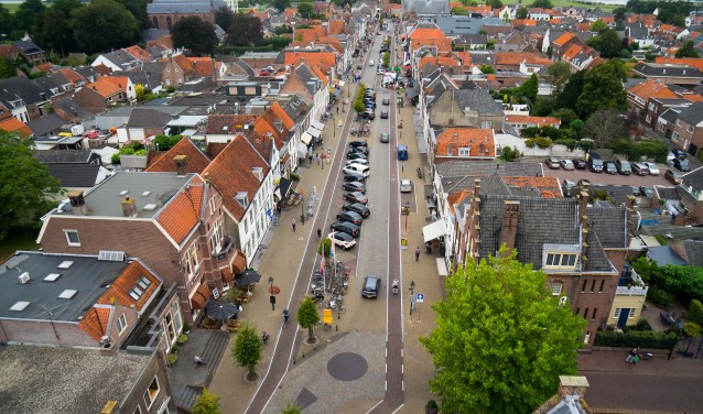• Viaanse Voorstraat vanuit de lucht.