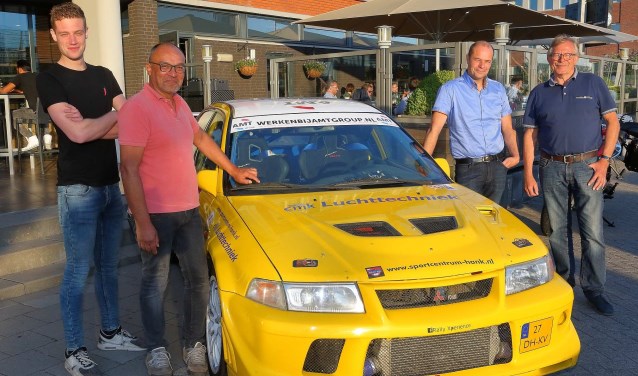 Rally Team Leemans met de Mitsubishi Lancer Evo VI.