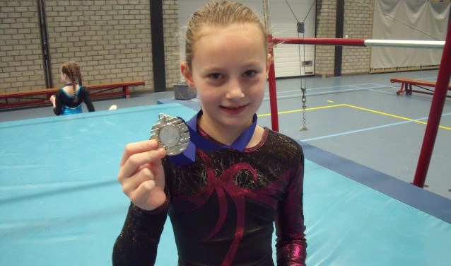 • Melissa van Woerkum won knap een zilveren medaille.