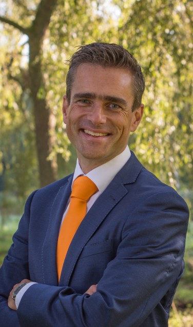 • Arrèn van Tienhoven, de nieuwe fractievoorzitter van de SGP in Krimpen aan den IJssel.