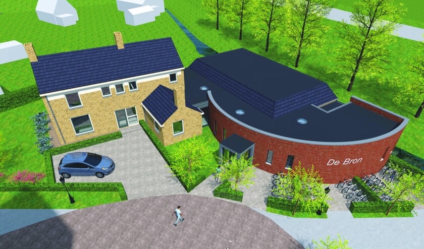 • Impressietekening van het eindresultaat.