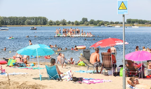 • Tijdens de hittegolf van afgelopen zomer was het elke dag behoorlijk druk op het recreatieterrein.