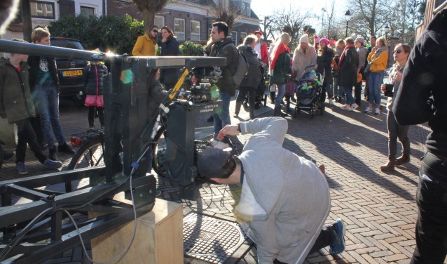 • De Hoogstraat veranderde tijdelijk in een filmset.