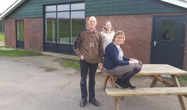 • Het team, met v.l.n.r. Maarten, Denise en Els den Ouden.