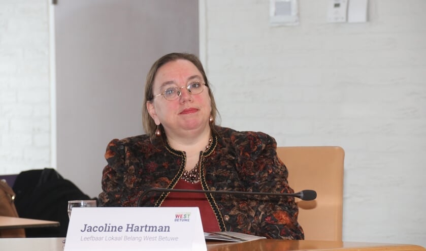 • Jacoline Hartman, wethouder in West Betuwe.