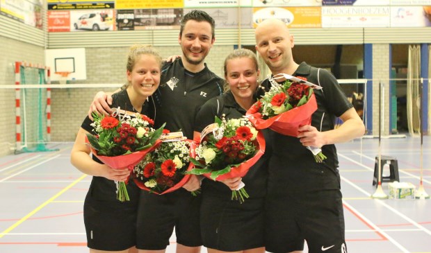 • In een razend spannend duel tegen Vridos haalde Badmintonclub Leerdam de titel binnen.