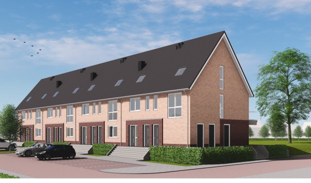 • Een impressie van de woningen in De Bongerd in Streefkerk.