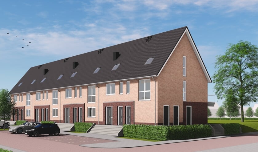 • Een impressie van de woningen in De Bongerd in Streefkerk.