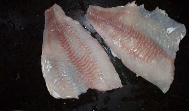 De in beslag genomen visfilet.
